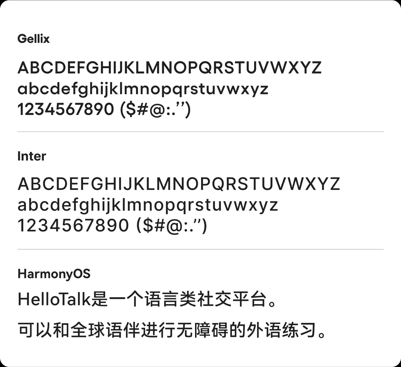 Typography overview