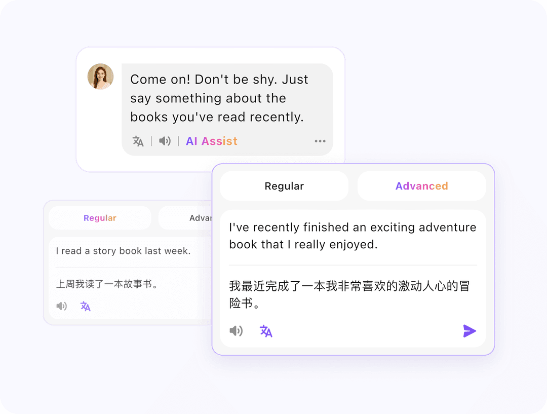 Expression options translation interface