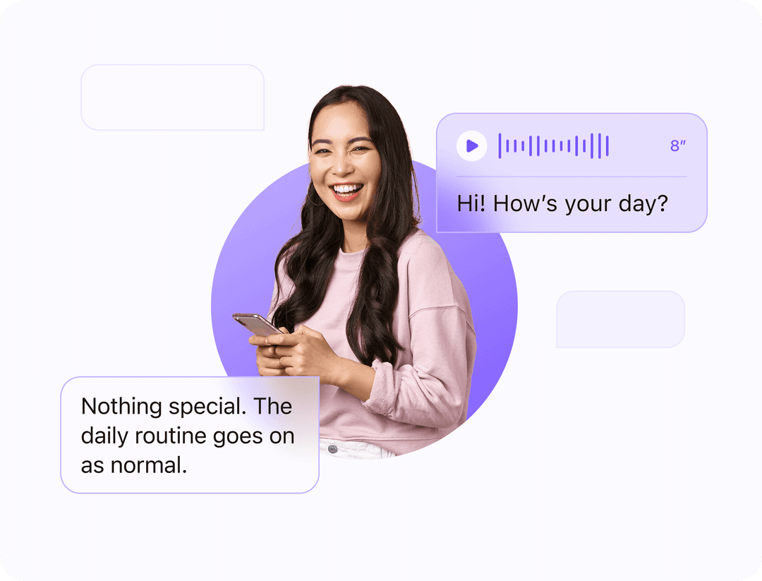 Real-time speed translation interface